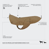 Dachshund Raincoat Dublin 2.0 Sandy Brown