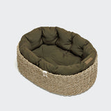 Hundekorb Lazy Canvas Olive