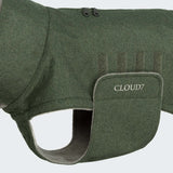 Dog Coat Brooklyn Long Flannel Fern Green