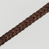 braunes geflochtenes Halsband Details