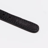Detail black leather collar for dogs