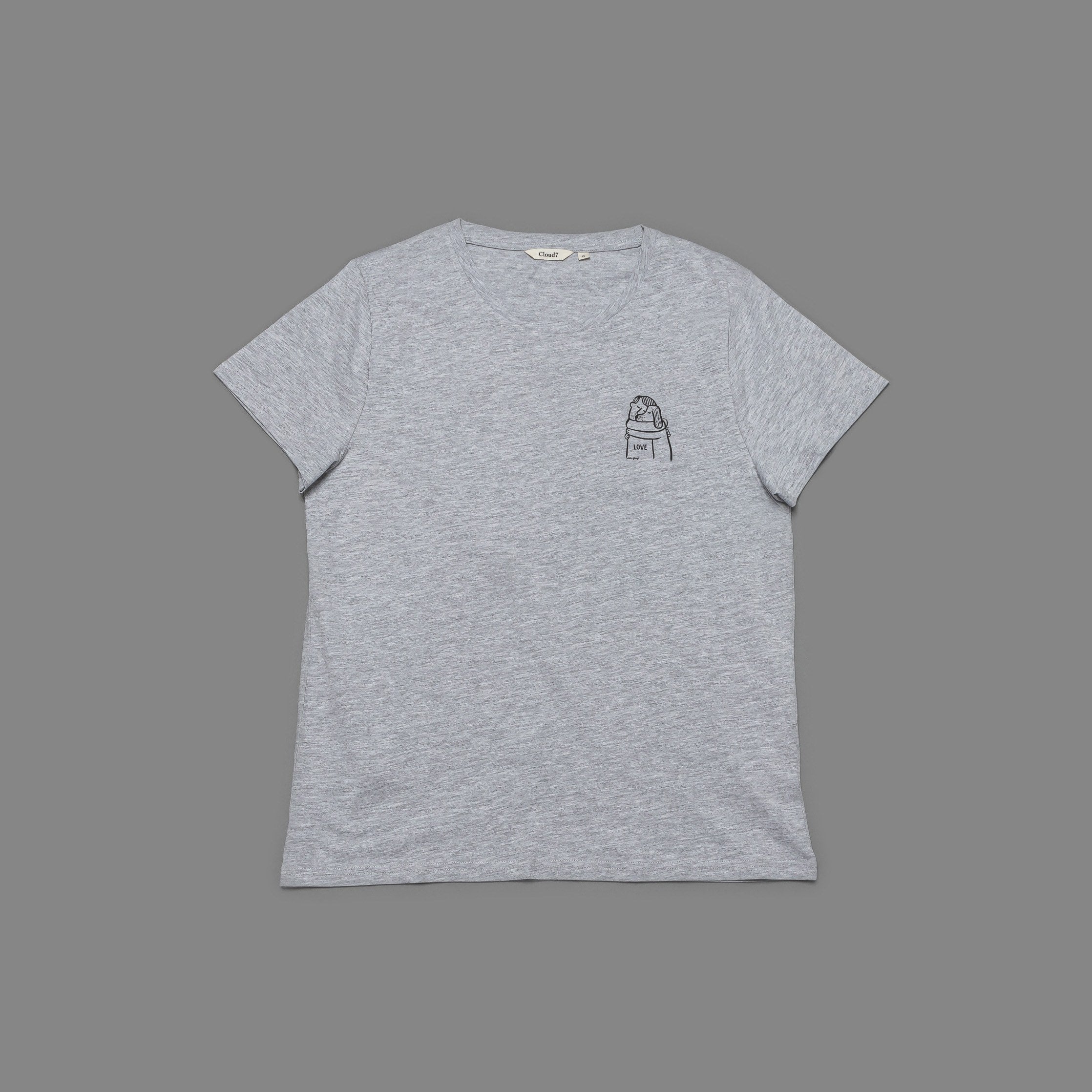 Graues T-Shirt mit schönem Motiv
