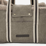 Unisex Hundetasche mit Teddy-Futter und Verschluss zur Sicherung