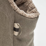 Unisex Hundetasche mit Teddy-Futter Nahaufnahme
