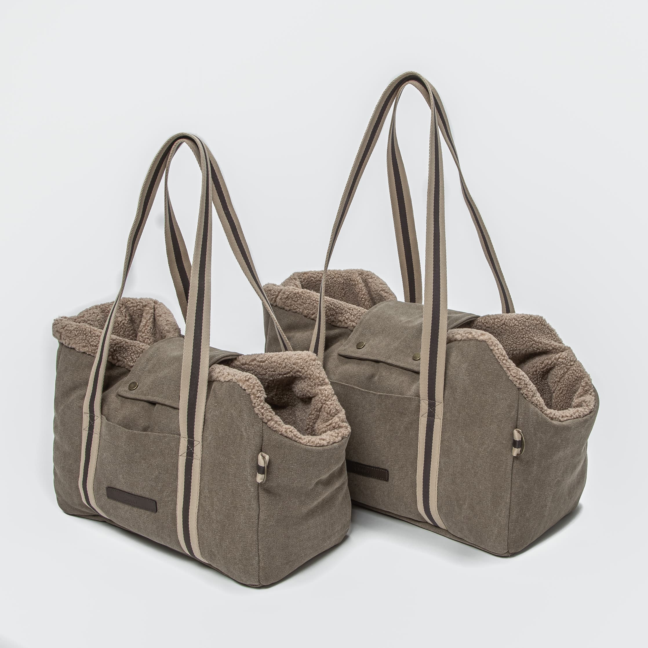 Unisex Hundetasche mit Teddy-Futter in zwei Größen