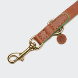 Dog Leash Kings Park Cognac/Green