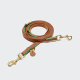 Dog Leash Prince Park Cognac/Green