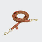 Hundeleine Prince Park Cognac/Pink