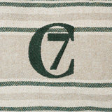Dog Bed Homey Linen Stripes Natural/Green