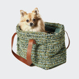 Dog Carrier Verona Jacquard Green