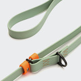 Hands Free Dog Leash BioThane Ipanema Mint-Neon Orange