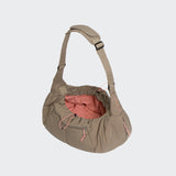 Dog Sling Bag LTTL Puffer Khaki/Peach