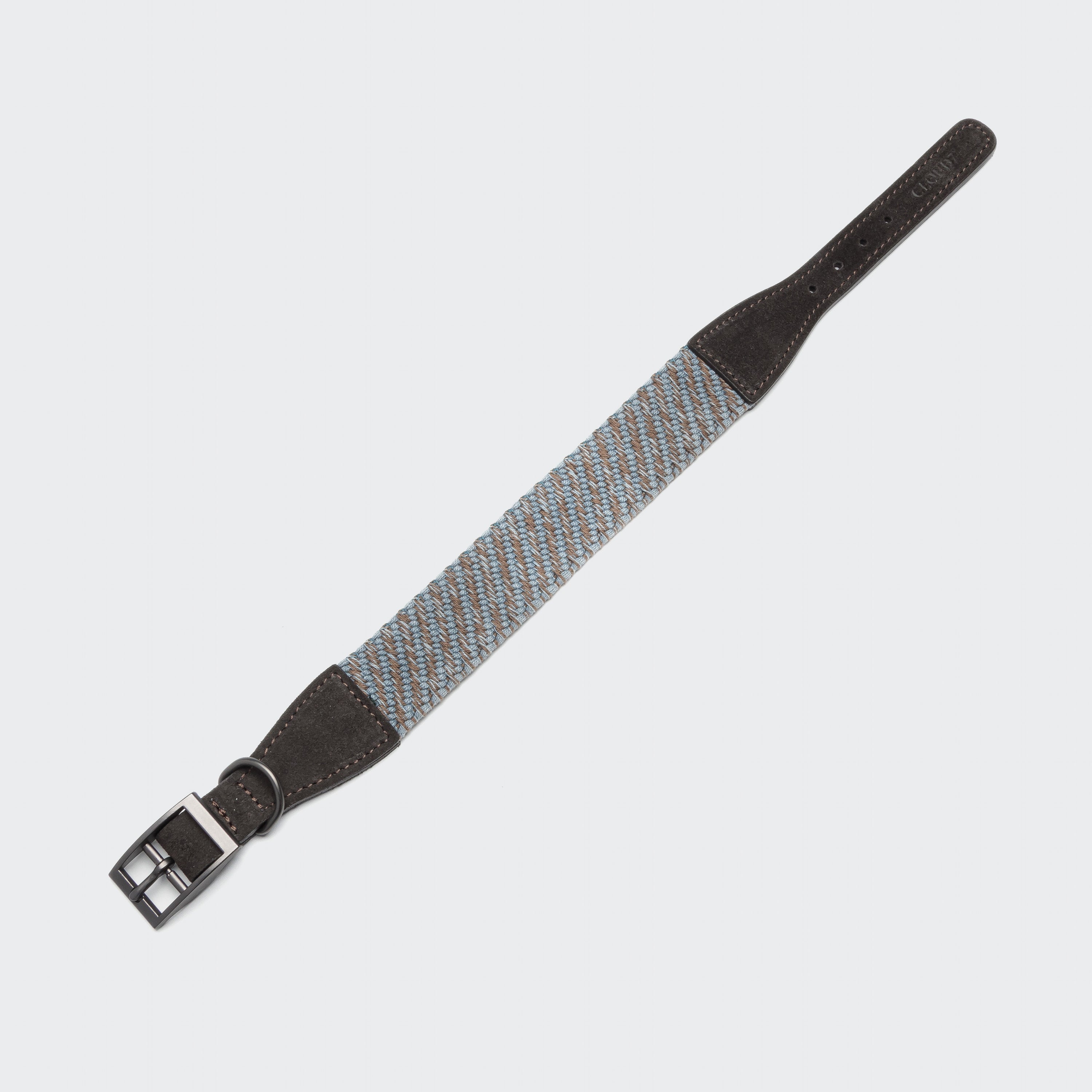 Hundehalsband Grunewald Blue - Coffee