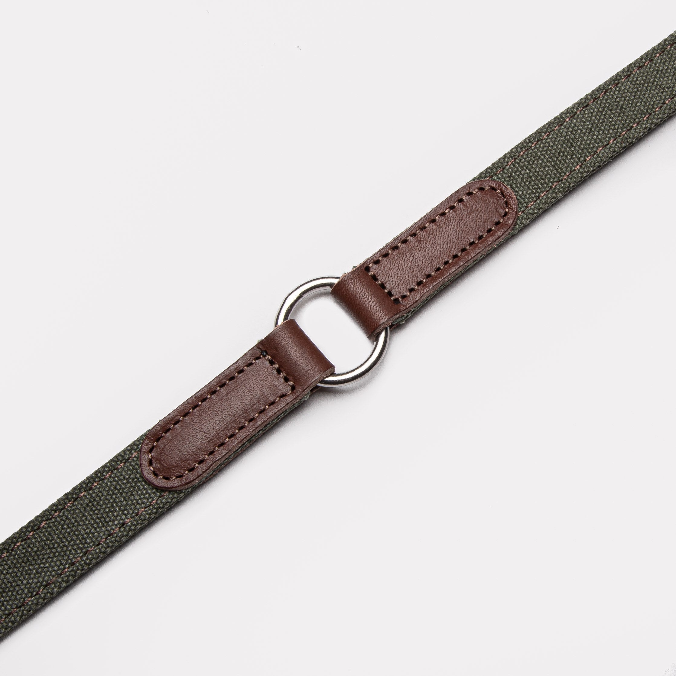 Hundeleine Tivoli Canvas Leder Textil Mix Details